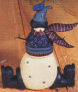 WW2607 Snowman with wire arms and Bluebird